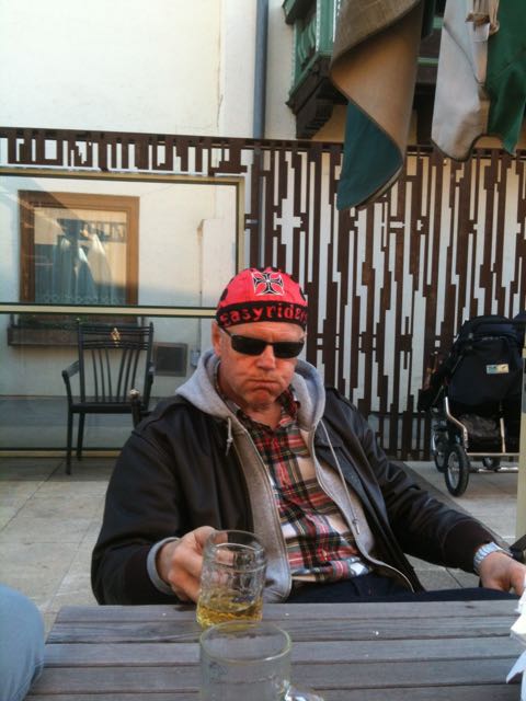 Bev with his new headband!