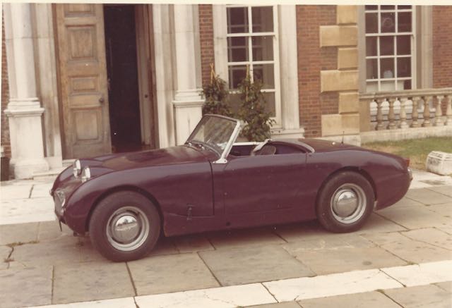 As she was in 1968 outside Trent Park. I painted her purple! well it was the sixties.