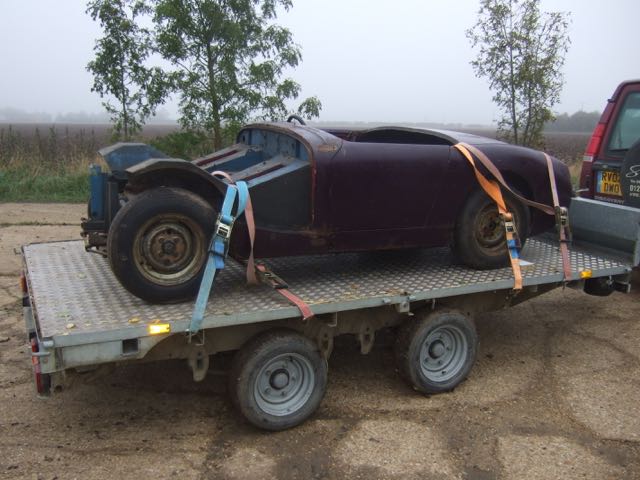 As she was before the start of the restoration.