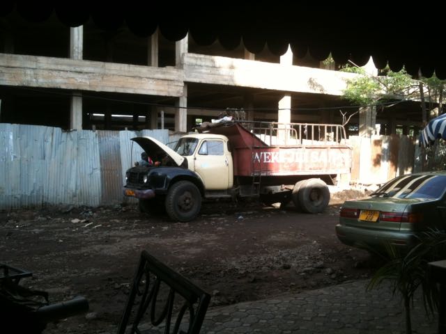 The Bedford truck that took tanks, tools and blocks out to the school